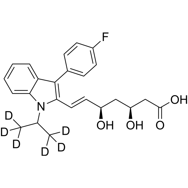 (3S,5R)-Fluvastatin-d6 ((3S,5R)-XU 62-320-d6 free acid) 2249799-34-4